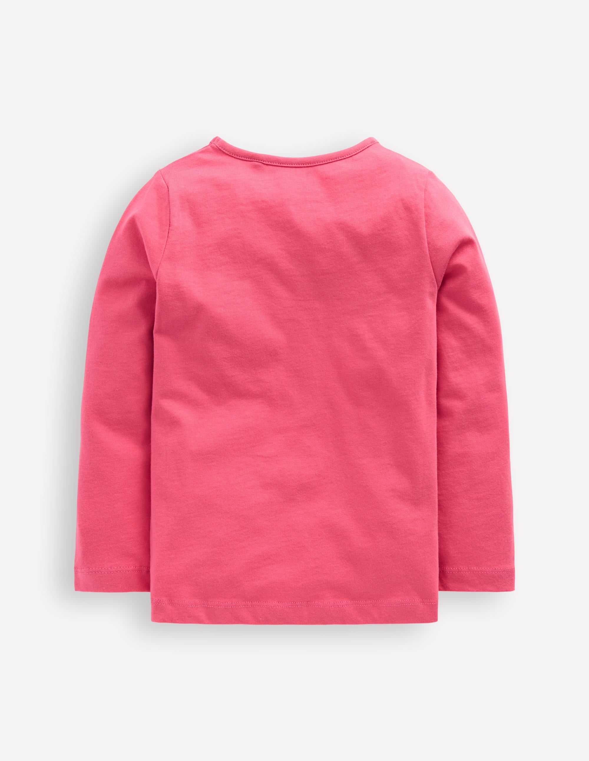 Long Sleeve Riso T-Shirt-Rose Pink Butterflies - Image 2