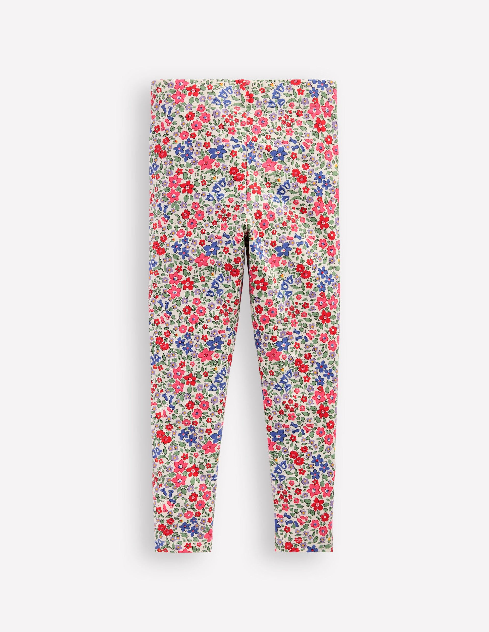 Fun Leggings-Rose Pink Flowerbed-2