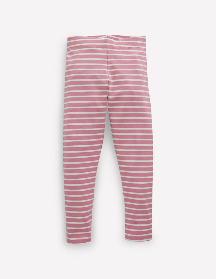 Fun Leggings-Formica Pink/Ivory Stripe