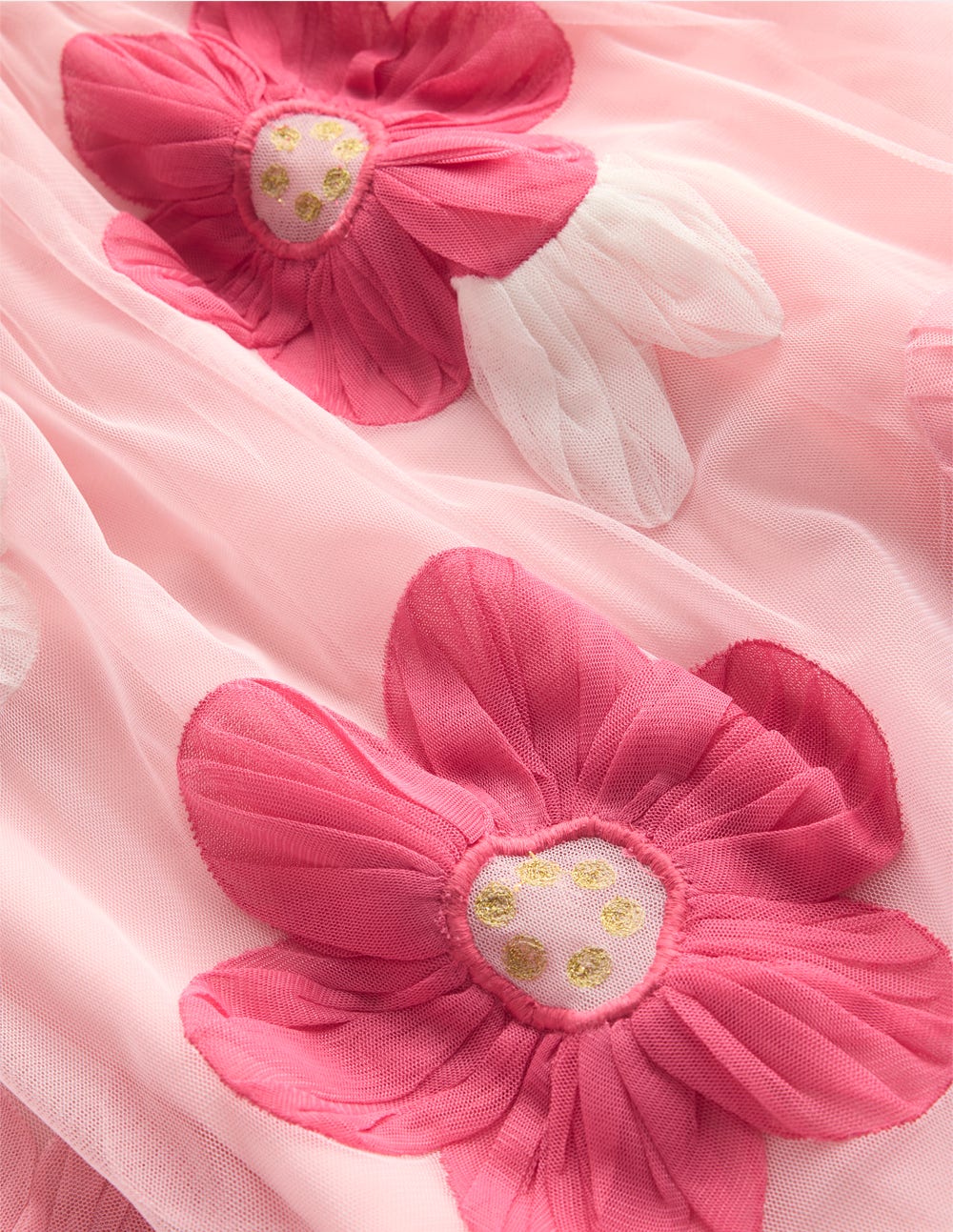 Appliqu Tulle Dress-Chalk Pink Flower | Boden UK Appliqu Tulle Dress-Chalk Pink Flower | Boden UK
