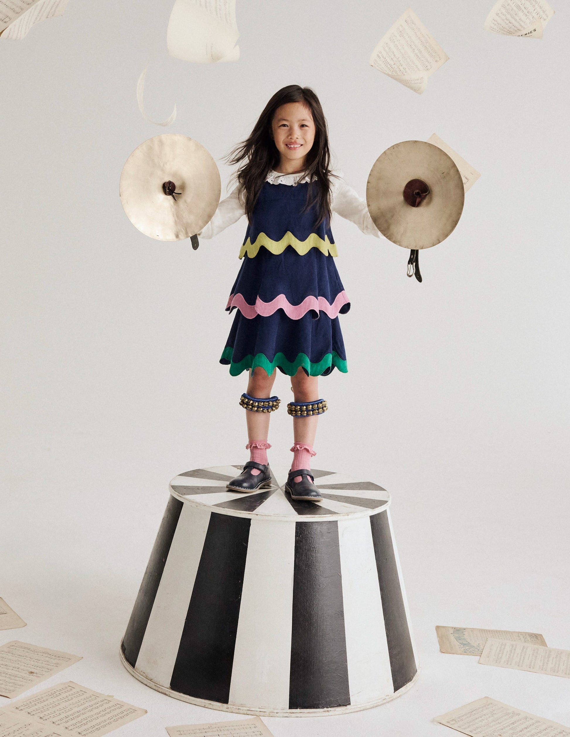 Corduroy Pencil Dress-Sapphire Blue-4