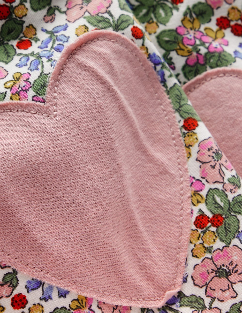 Appliqué Leggings-Soft Ivory Berry Floral-3