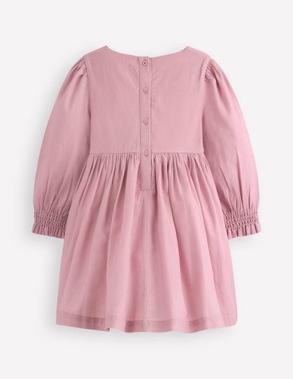 Madeline Long Sleeve Dress-Formica Pink Horses-5