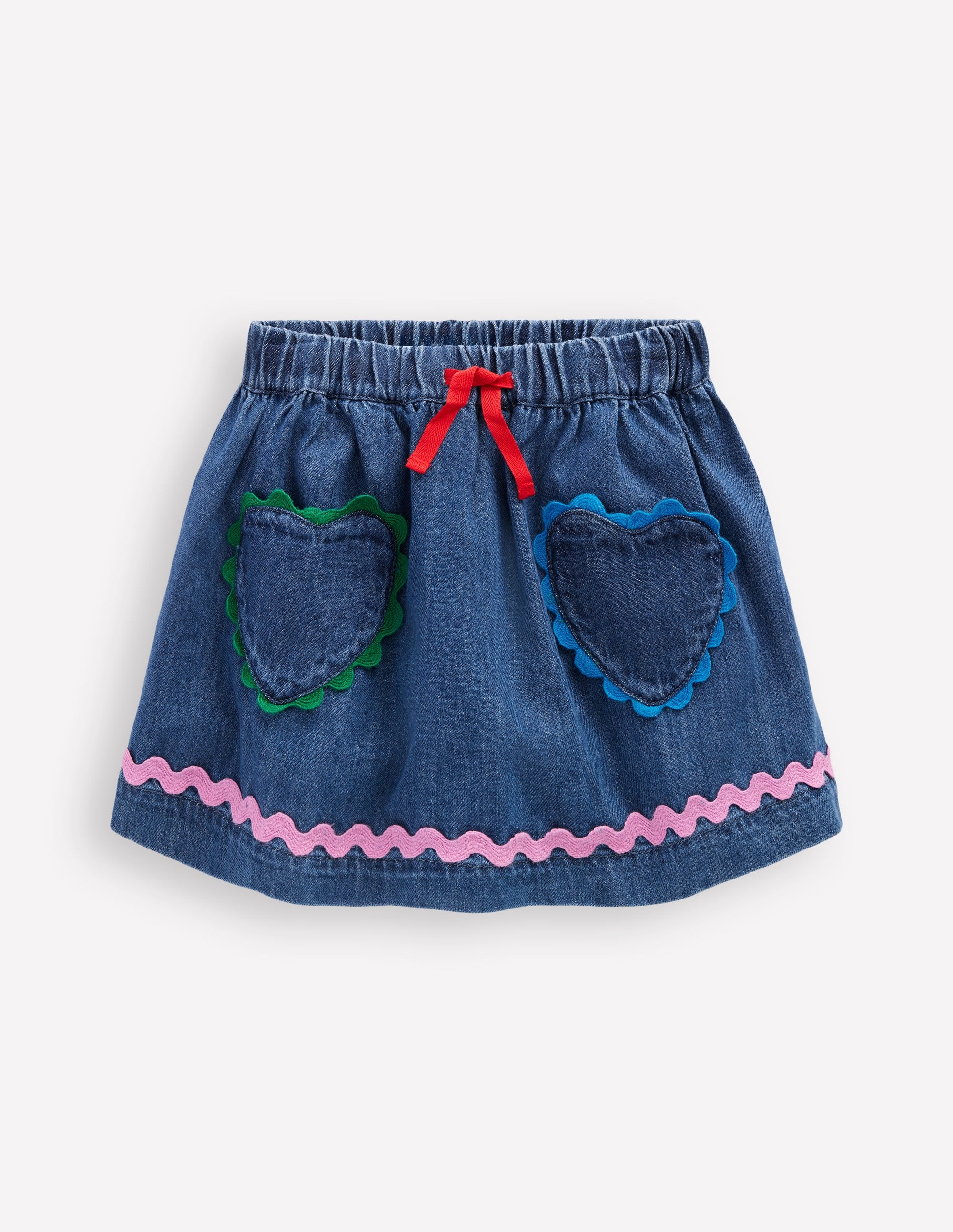 Ric Rac Skirt-Mid Vintage Denim - Image 1