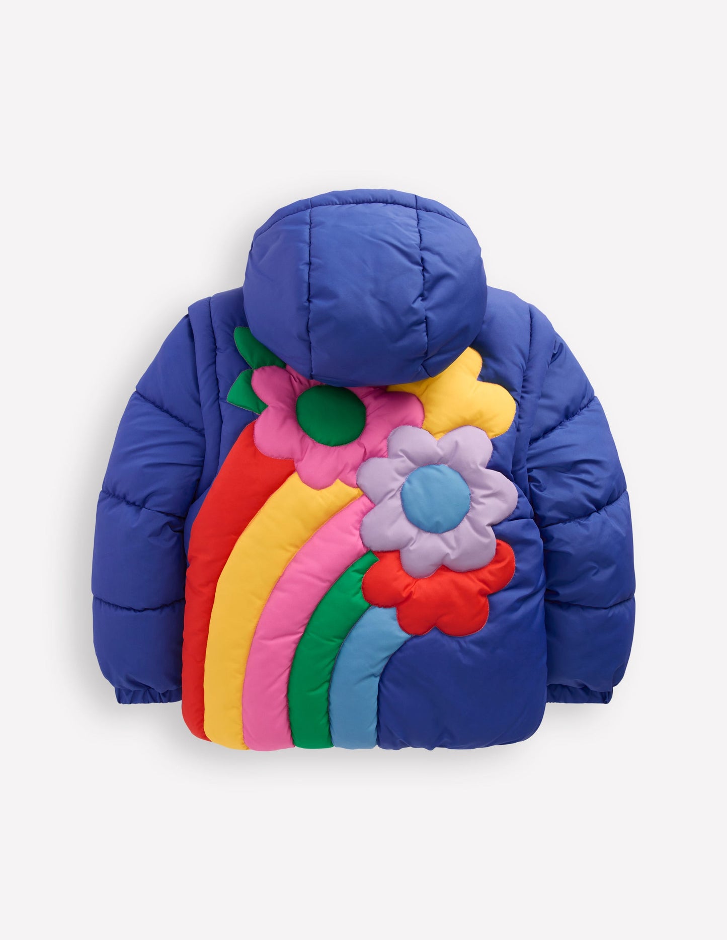 2-in-1 Padded Coat-Starboard Blue Rainbow