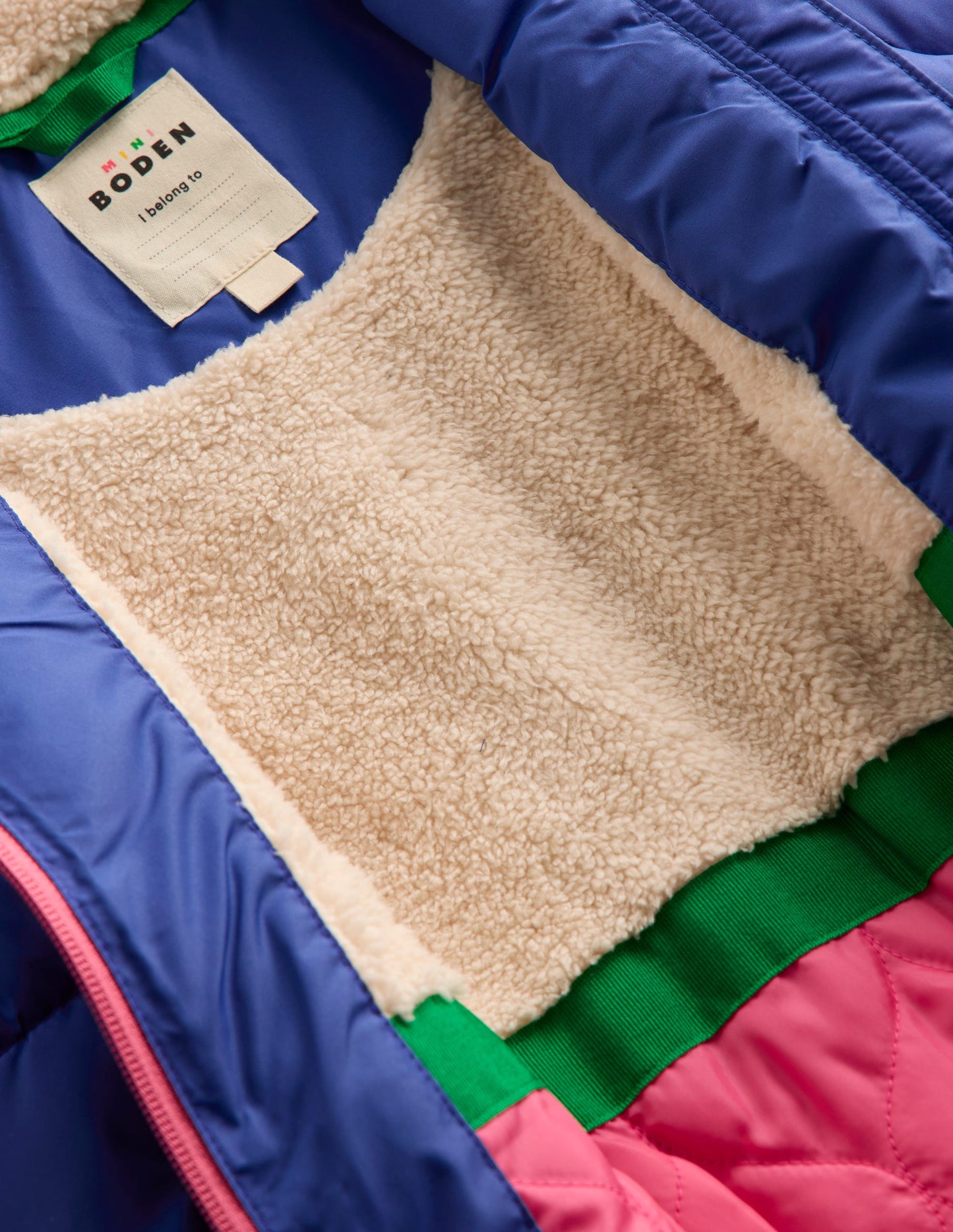 2-in-1 Padded Coat-Starboard Blue Rainbow