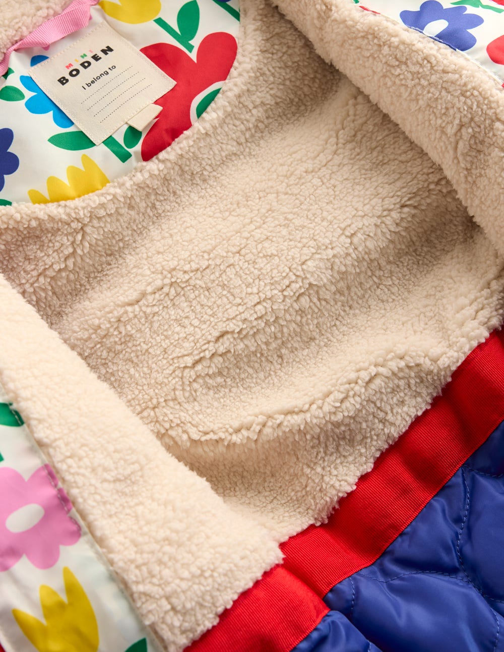 2-in-1 Padded Coat-Multi Pop Flower