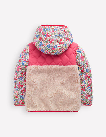 Janie Borg Mix Jacket-Rose Pink Flowerbed-2