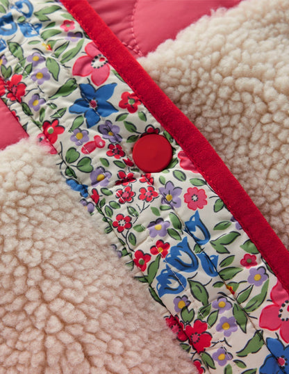 Janie Borg Mix Jacket-Rose Pink Flowerbed-3