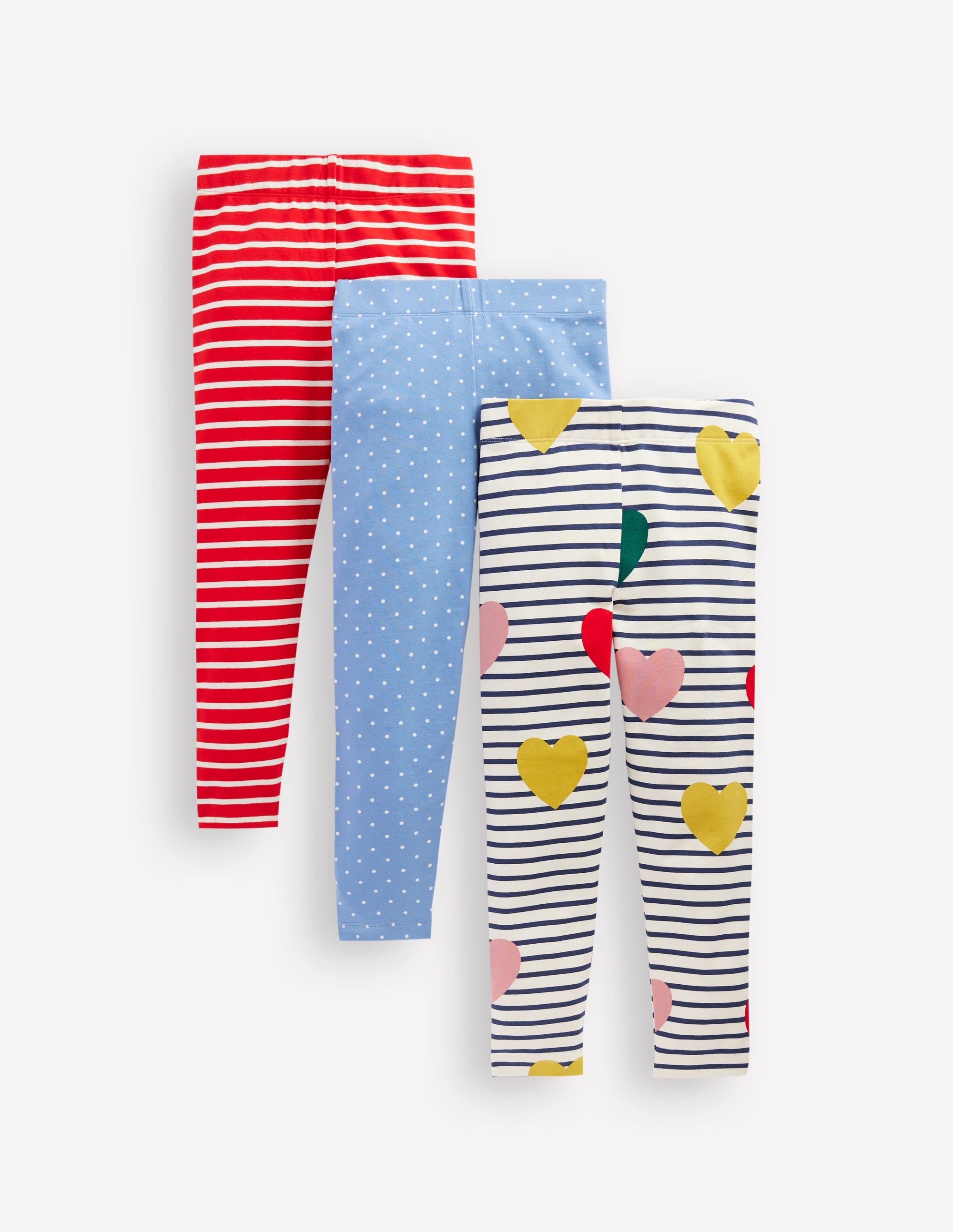 3-pack Leggings-Rainbow Hearts Pack - Image 1