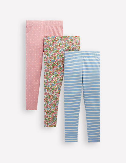3-pack Leggings-Berry Floral Pack-1