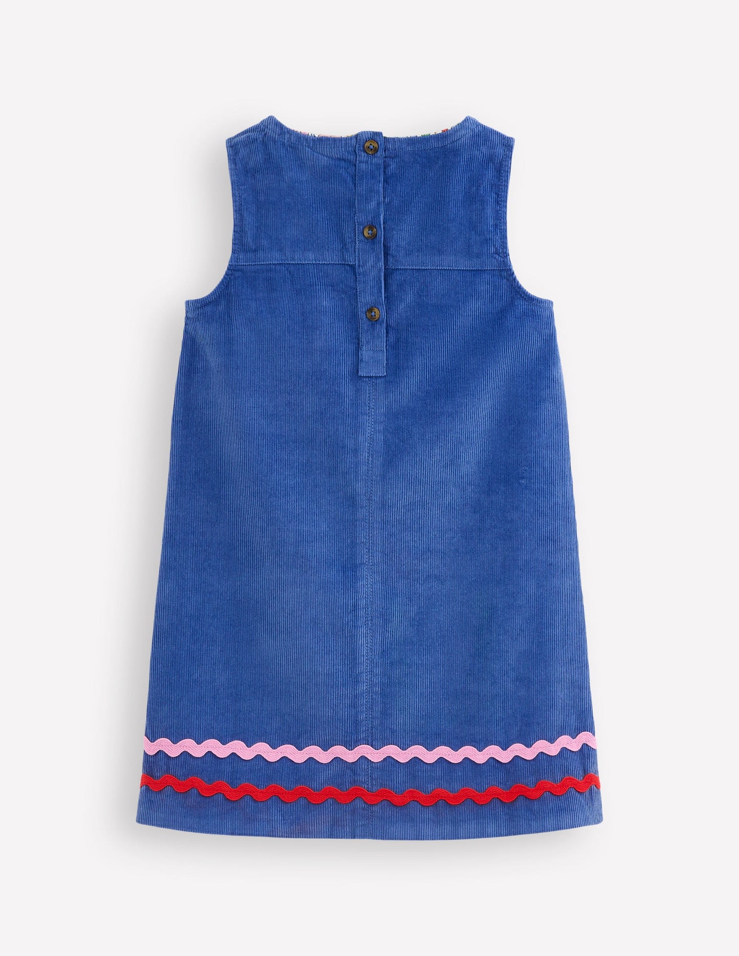 Saffy Cord Pinafore Dress-Bluejay