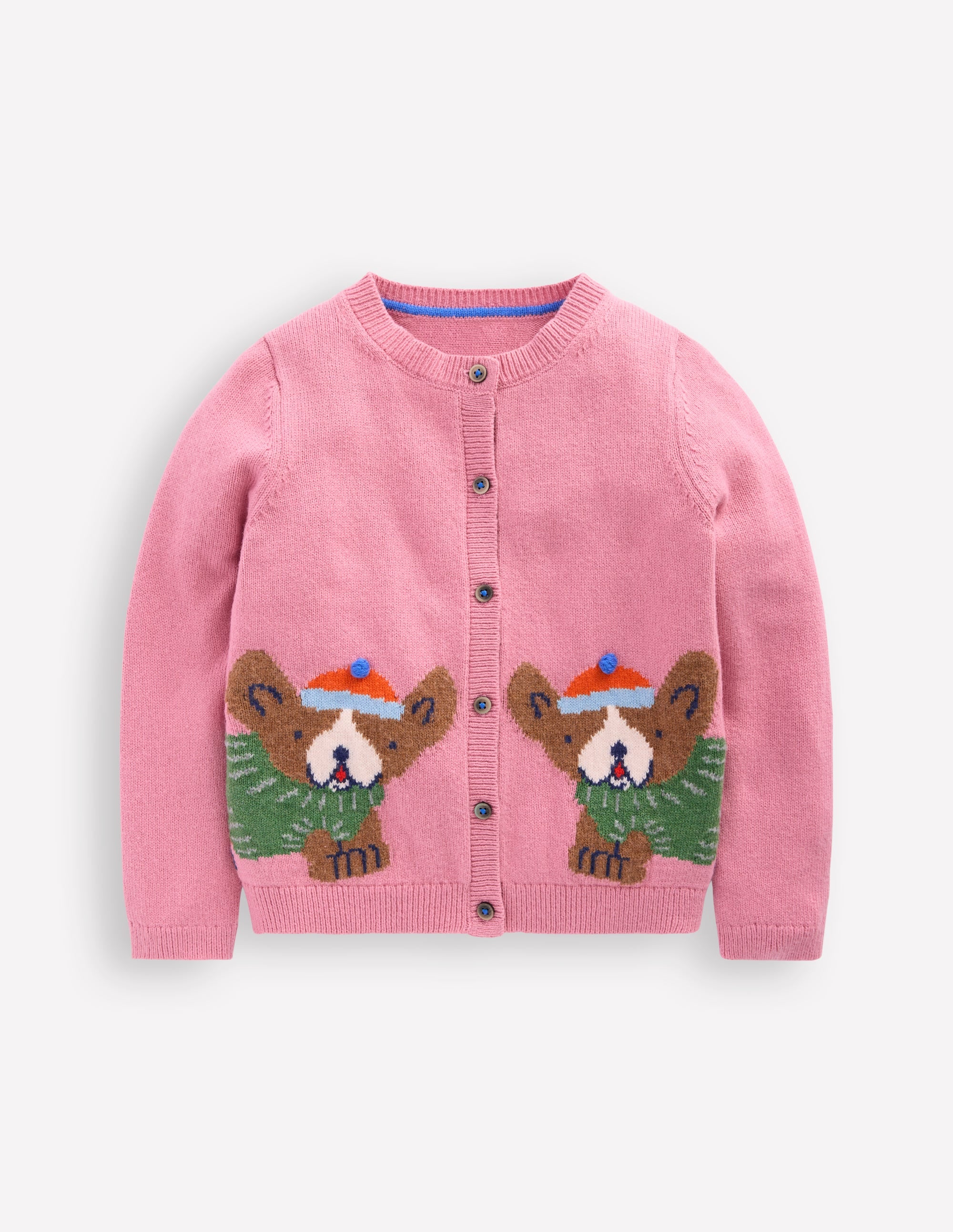 Fun Logo Cardigan-Pink Haze Frenchies - Image 1