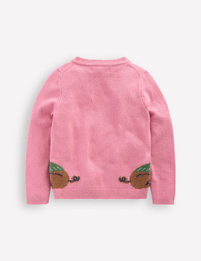 Fun Logo Cardigan-Pink Haze Frenchies-2