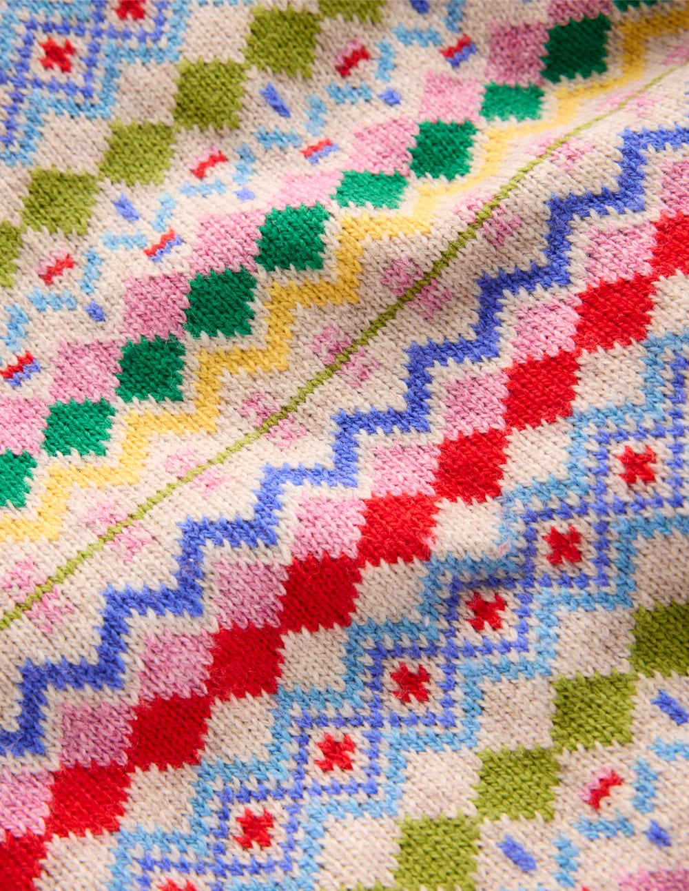 Eleanor Fair Isle Jumper-Oatmeal Melange Fair Isle