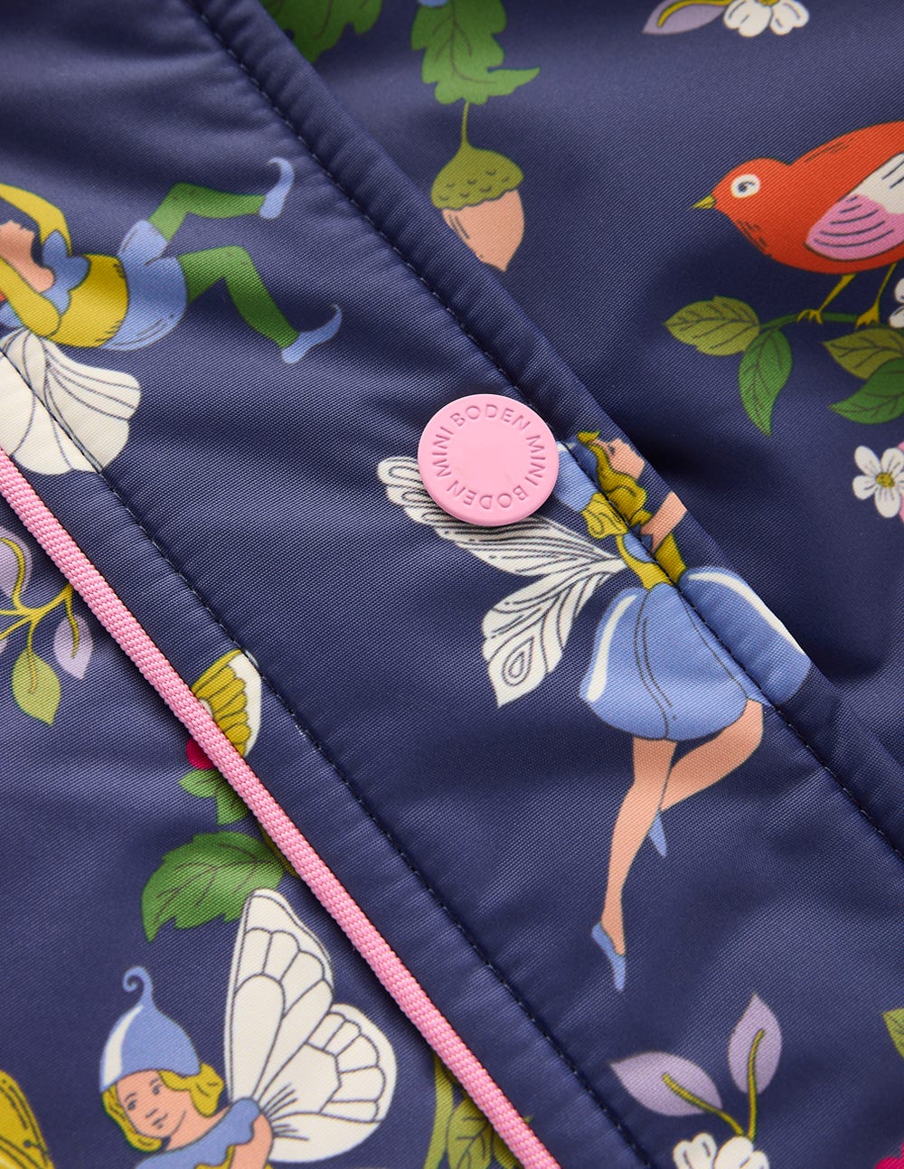 Sherpa Lined Anorak-Starboard Blue Fairies