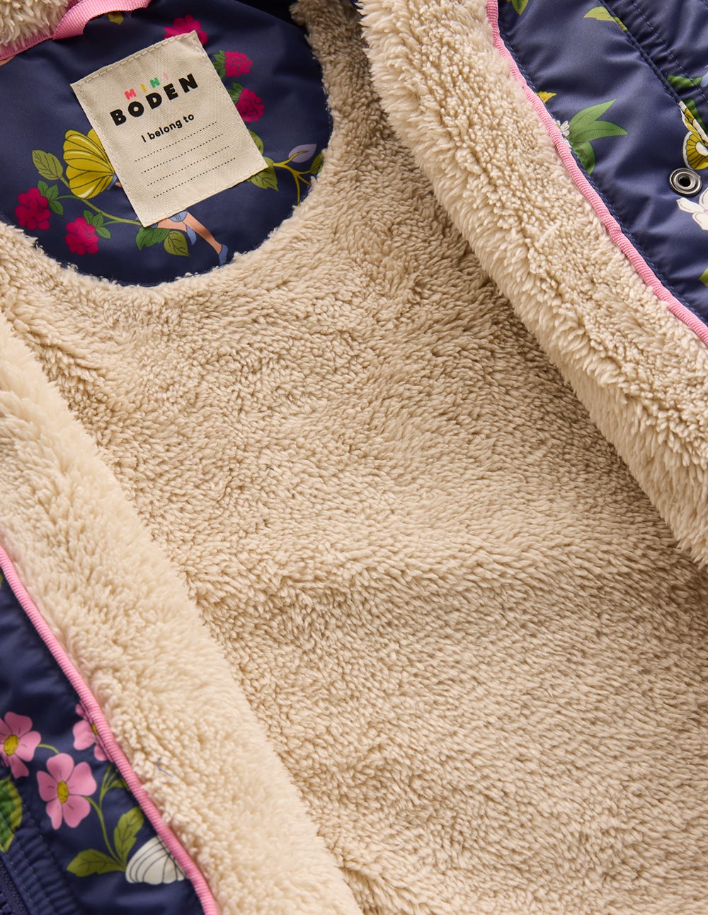 Sherpa Lined Anorak-Starboard Blue Fairies