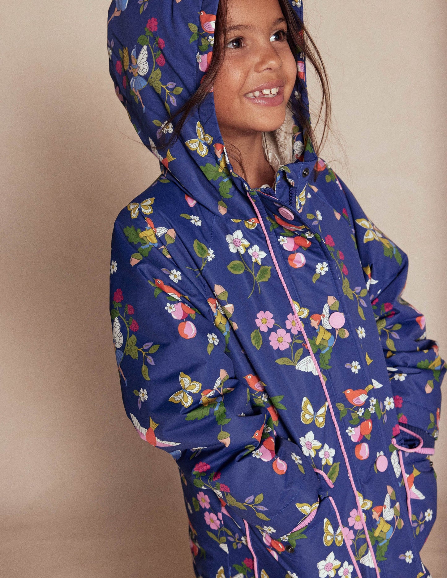 Sherpa Lined Anorak-Starboard Blue Fairies