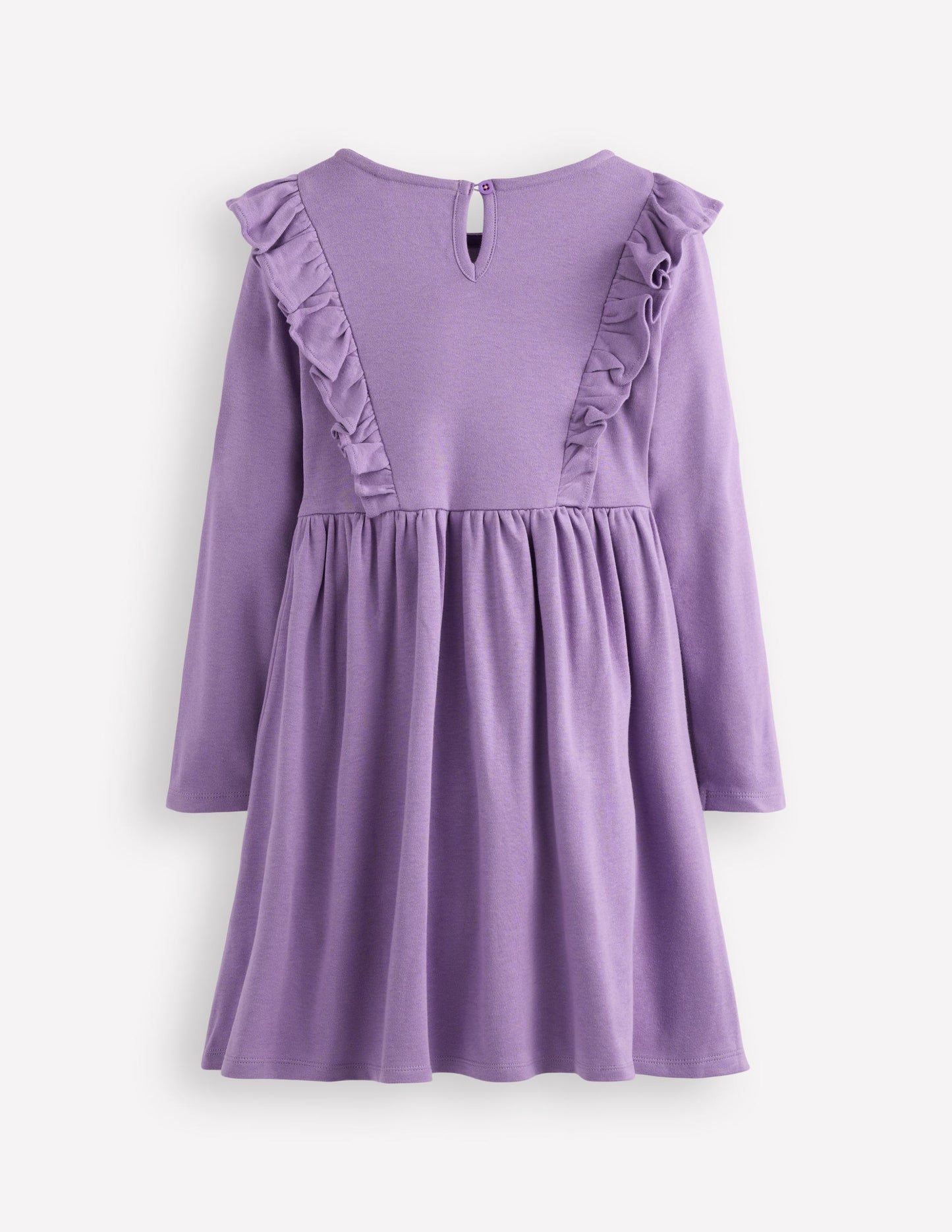Embroidered Bodice Dress-Grape Lilac