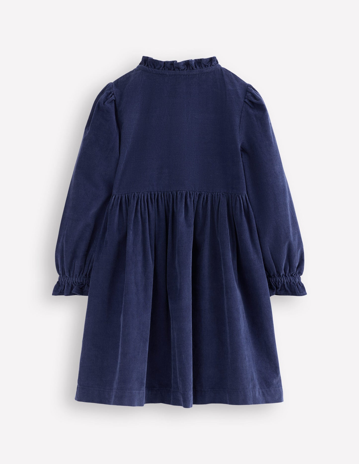 Suki Long Sleeve Smocked Dress-College Navy
