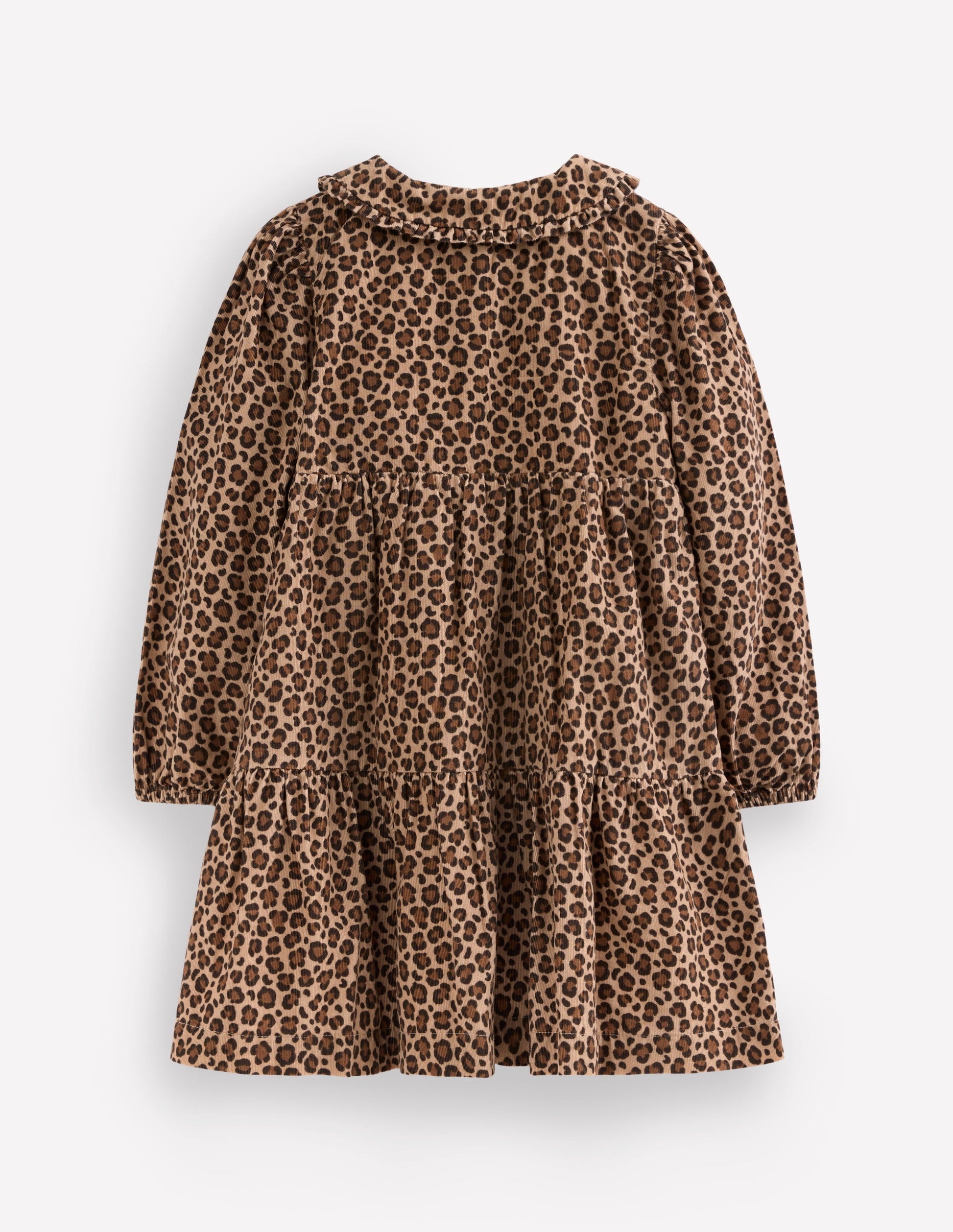 Minna Collared Woven Dress-Leopard-6