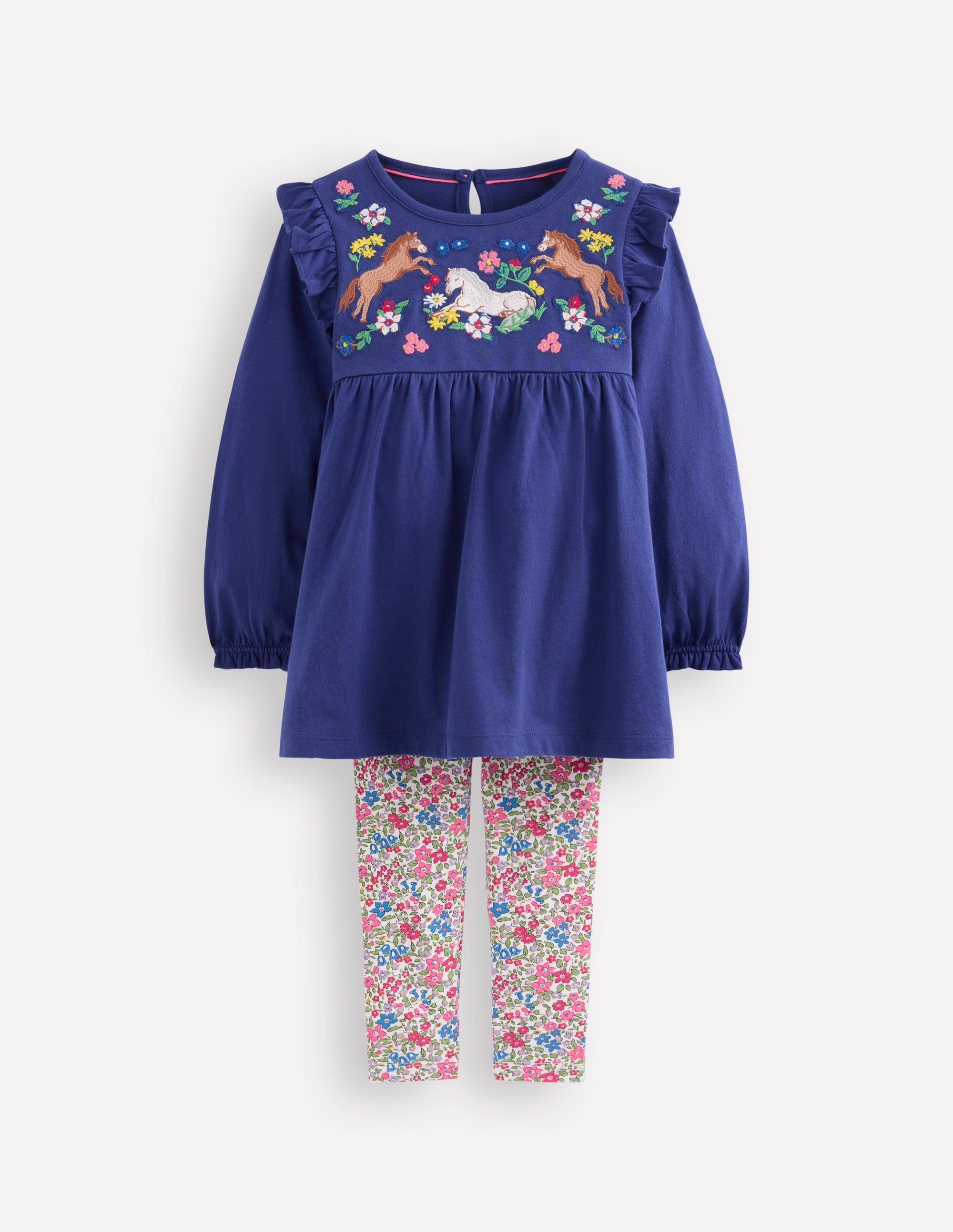 Embroidered Tunic Set-Starboard Horse Embroidery - Image 1