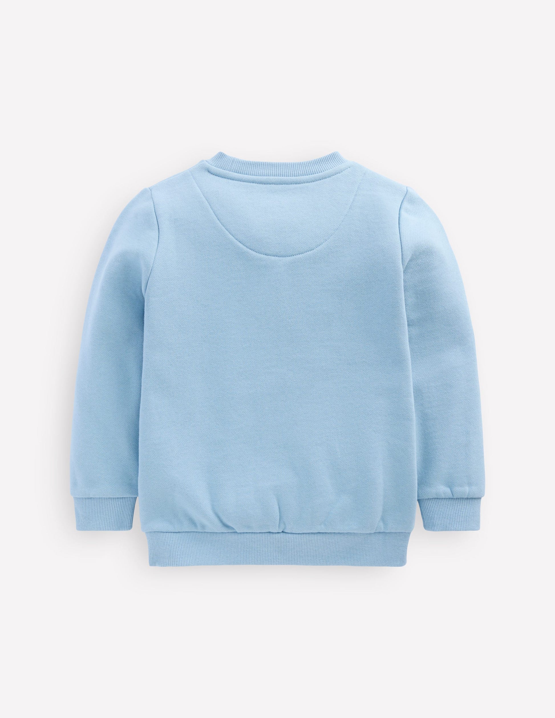 Applique Sweatshirt-Glacier Blue Cat-2