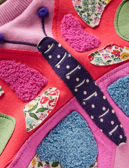 Applique Sweatshirt-Formica Pink Butterfly-3