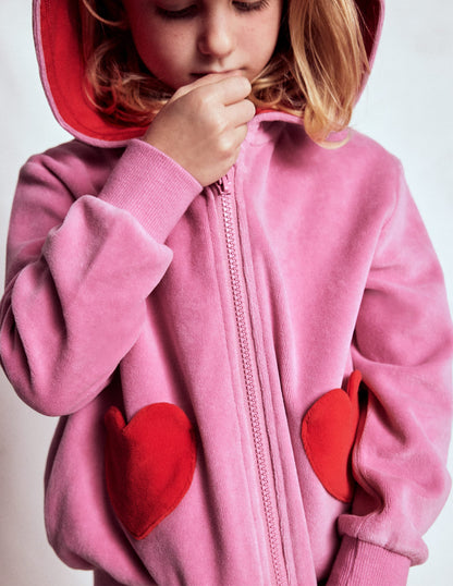 Velour Hoodie-Formica Pink-1