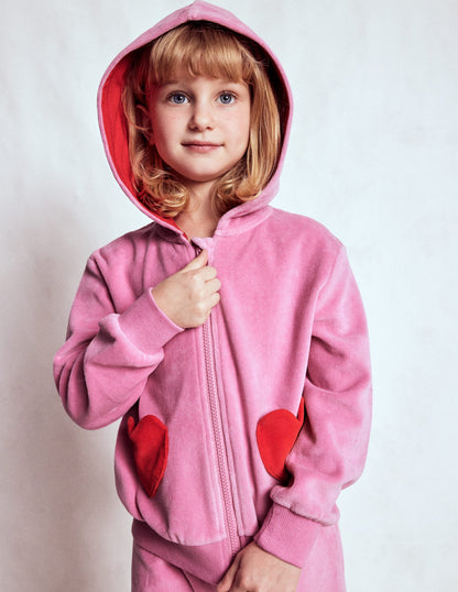 Velour Hoodie-Formica Pink-2