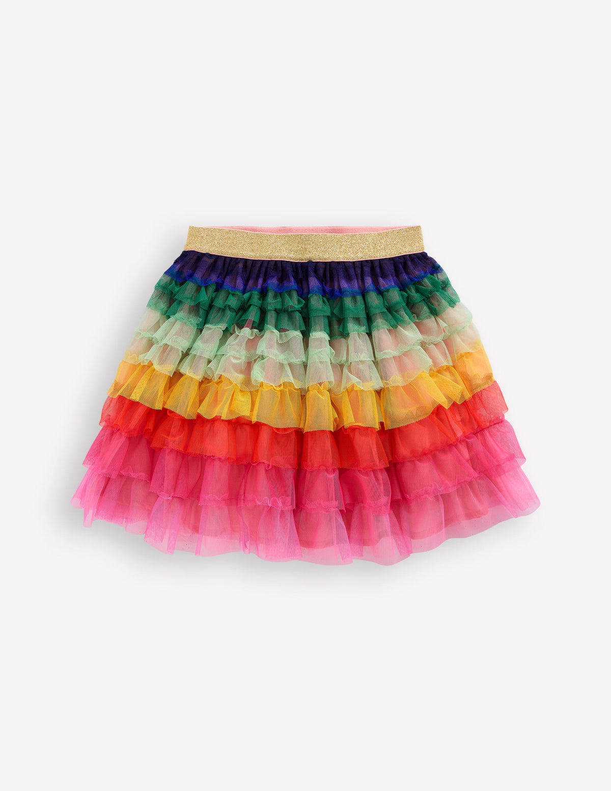 Tiered Tulle Skirt-Rainbow - Image 1