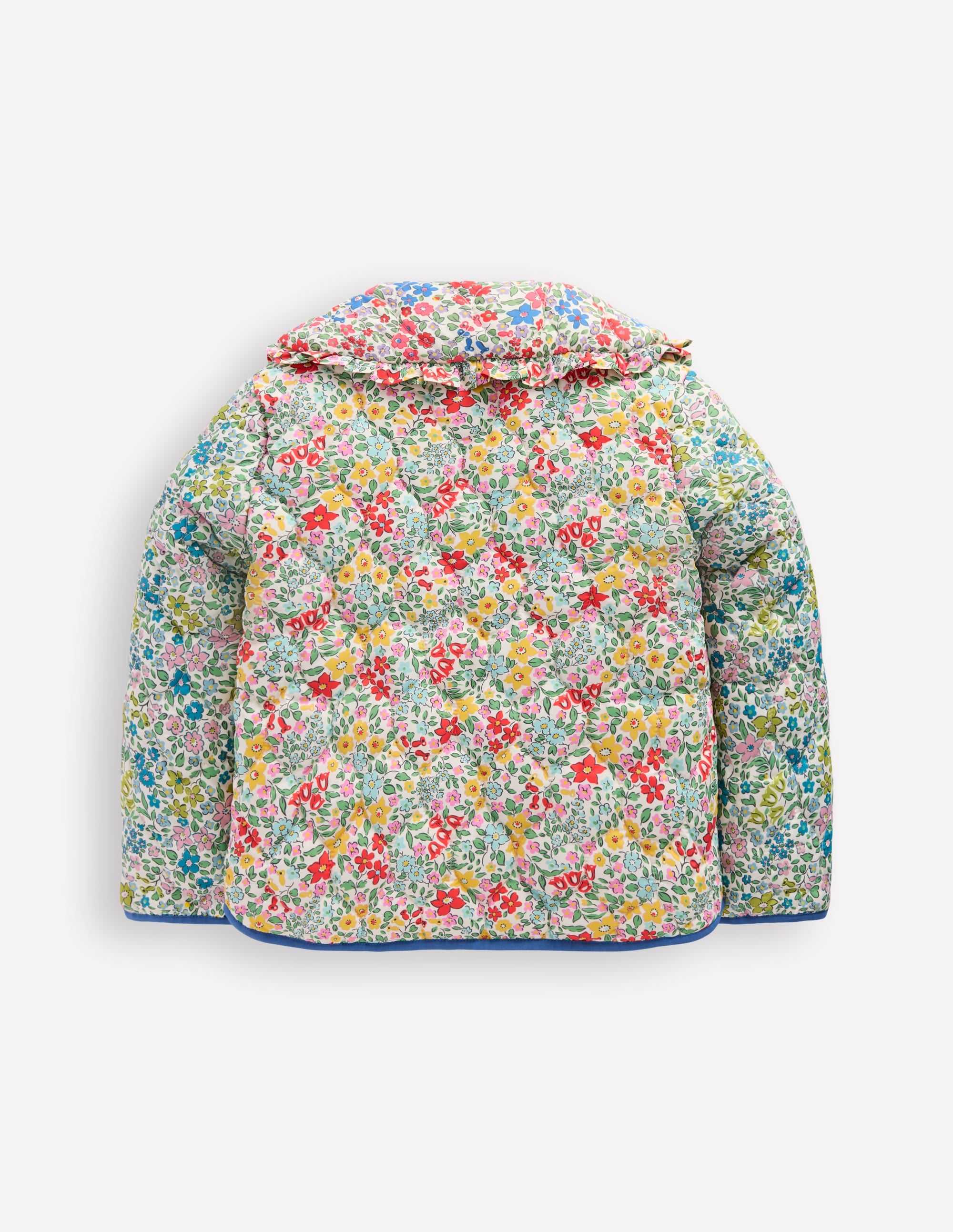 Quilted Collared Jacket-Rose Pink Flowerbed - Image 2