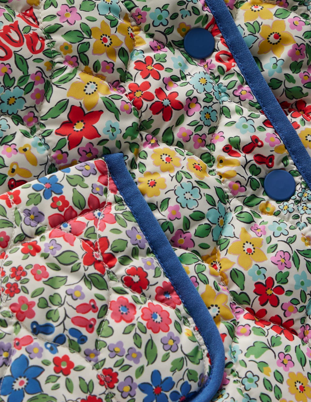 Quilted Collared Jacket-Rose Pink Flowerbed - Image 3