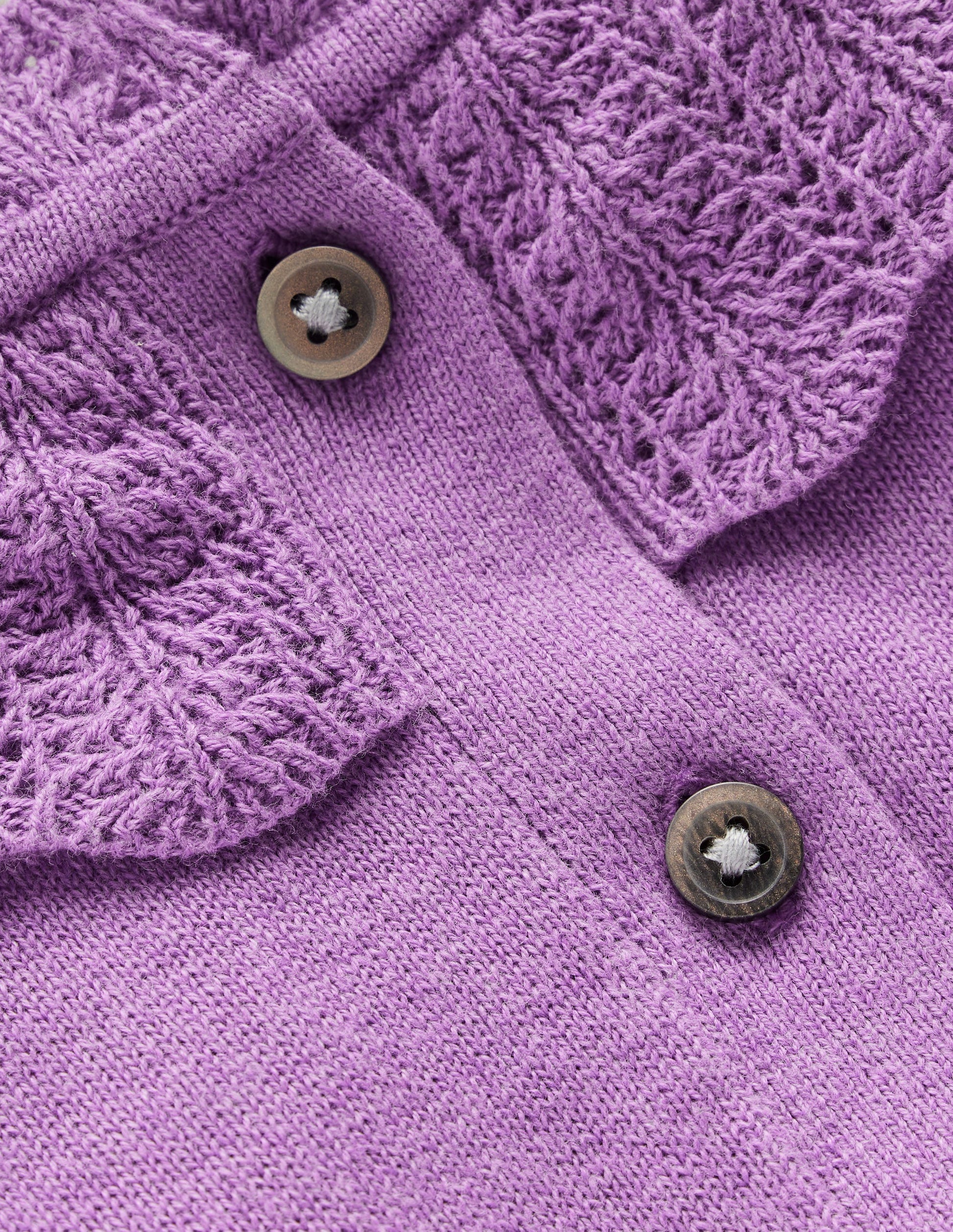 Pretty Ruffle Cardigan-Aster Purple Marl-3