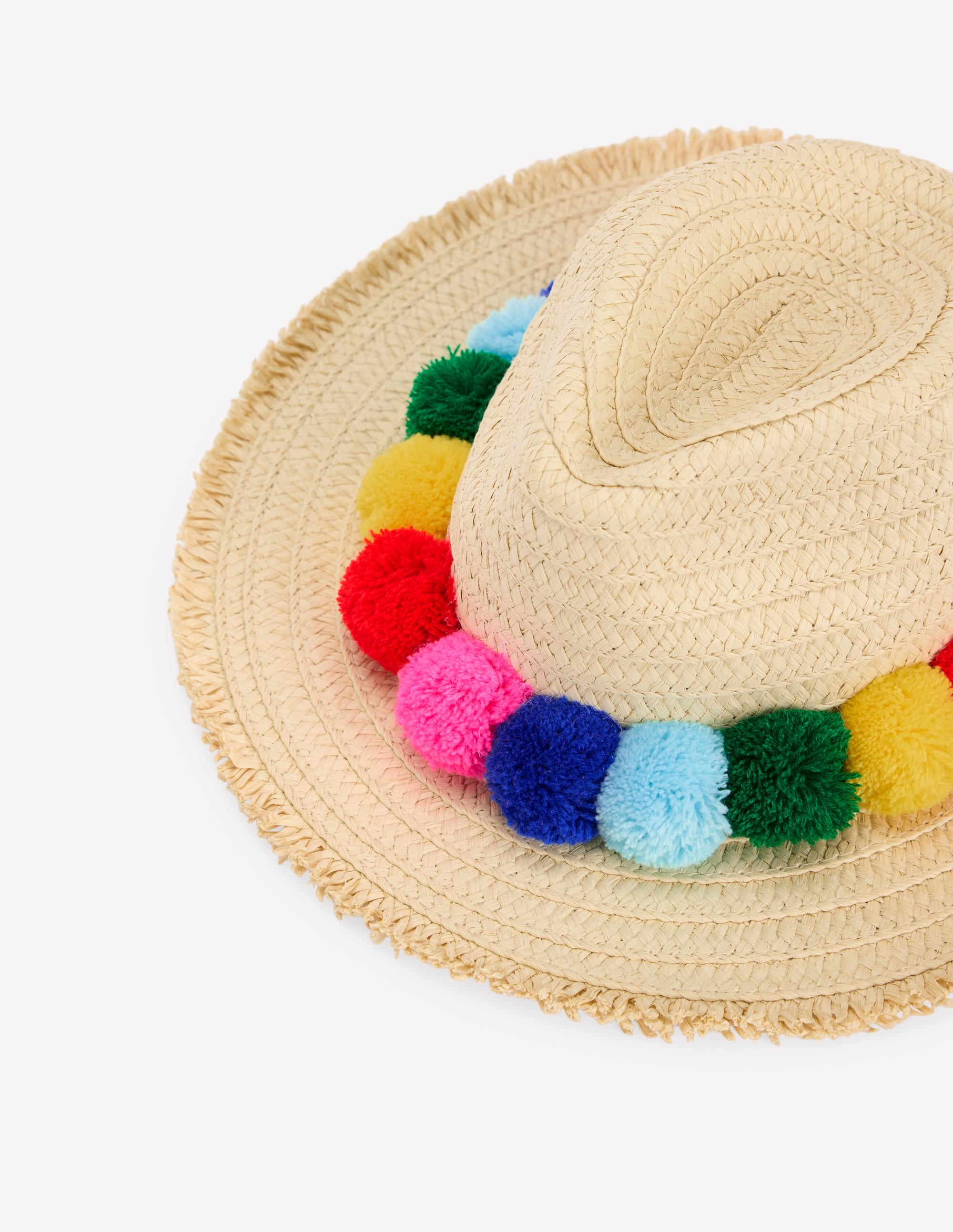 Straw Hat-Multi Pom - Image 3