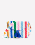 Quilted Cross-body Bag-Multi Stripe