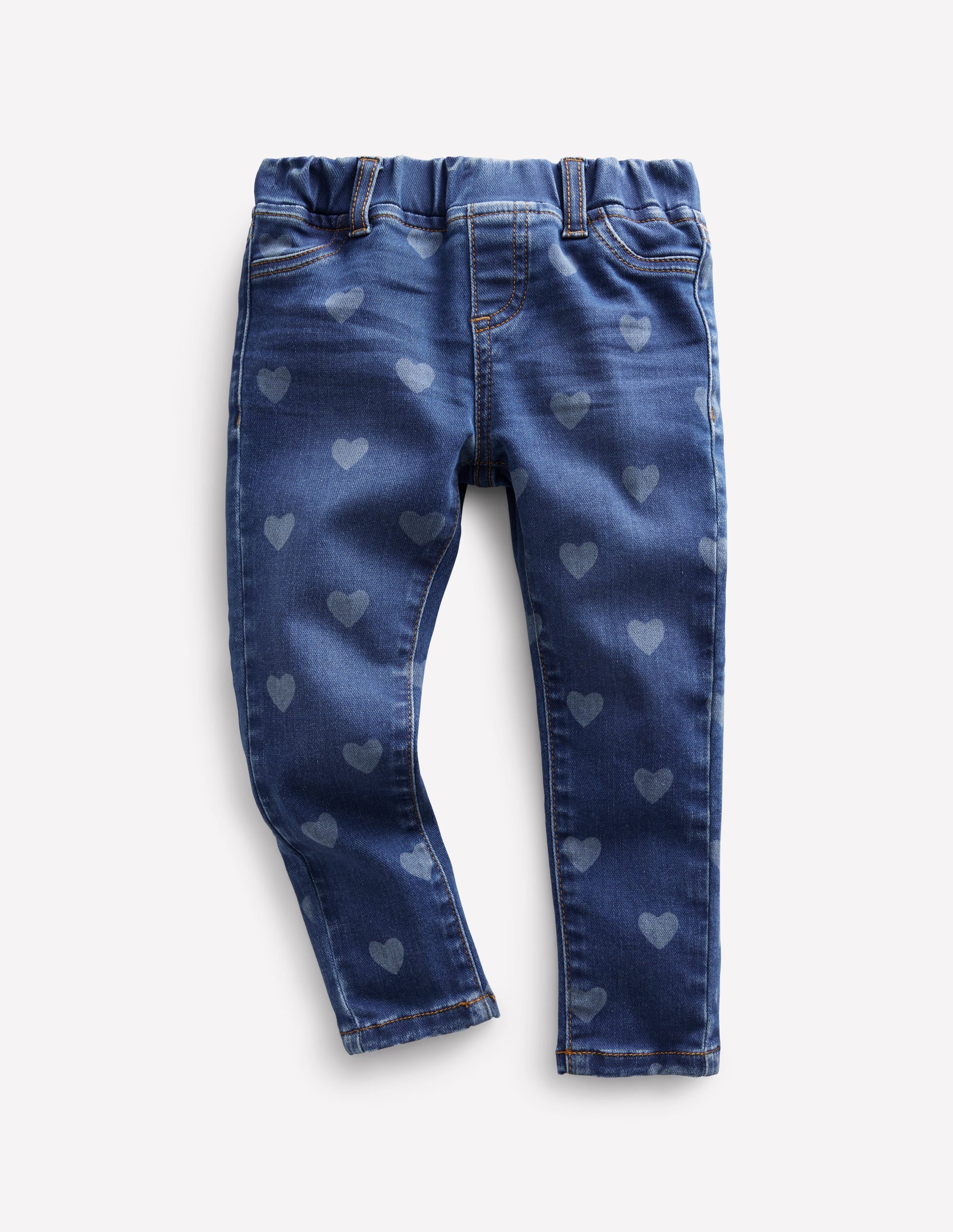 Adventure-Flex Denim Leggings-Mid Vintage Heart - Image 1