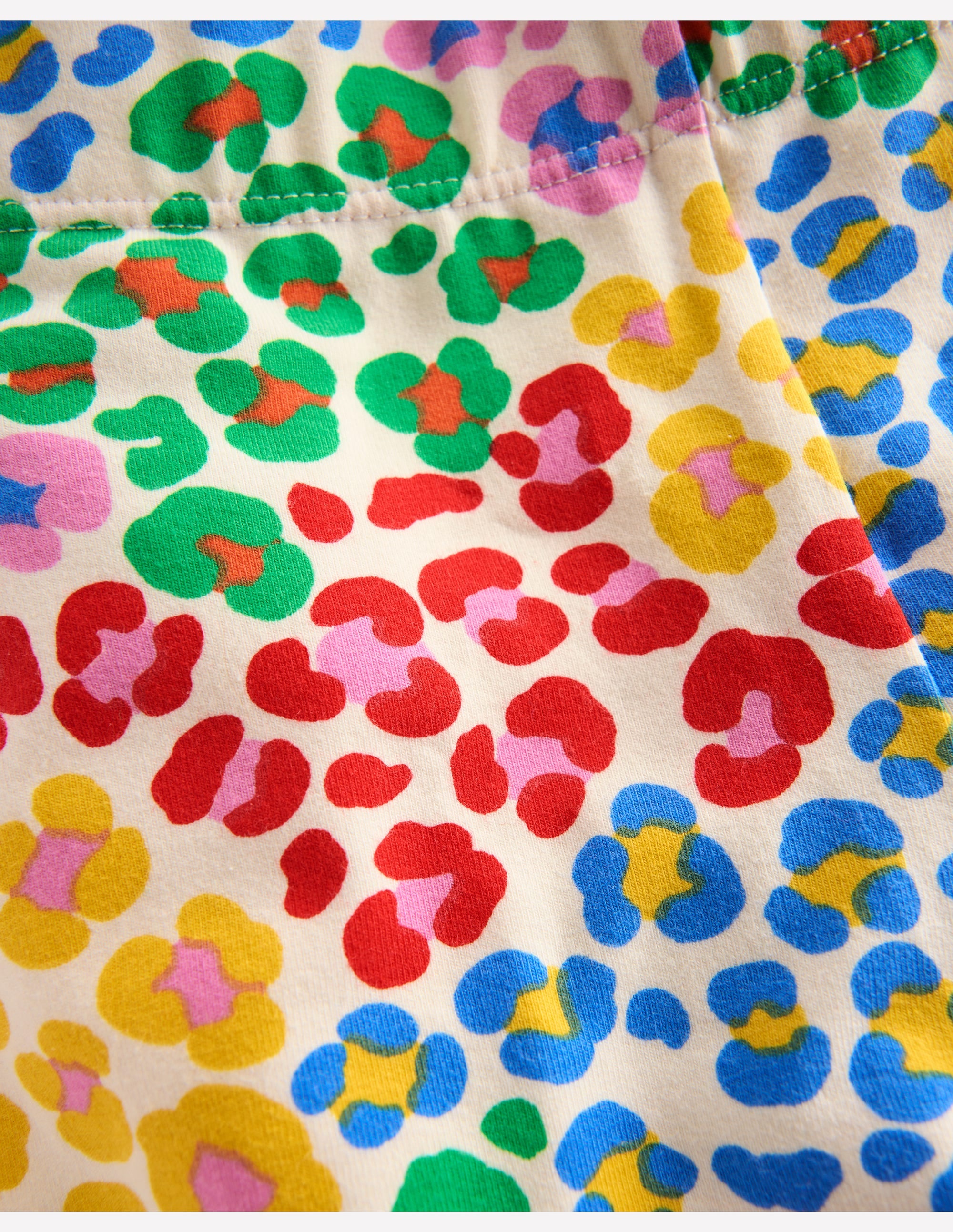 Fun Cropped Leggings-Multi Rainbow Leopard - Image 3