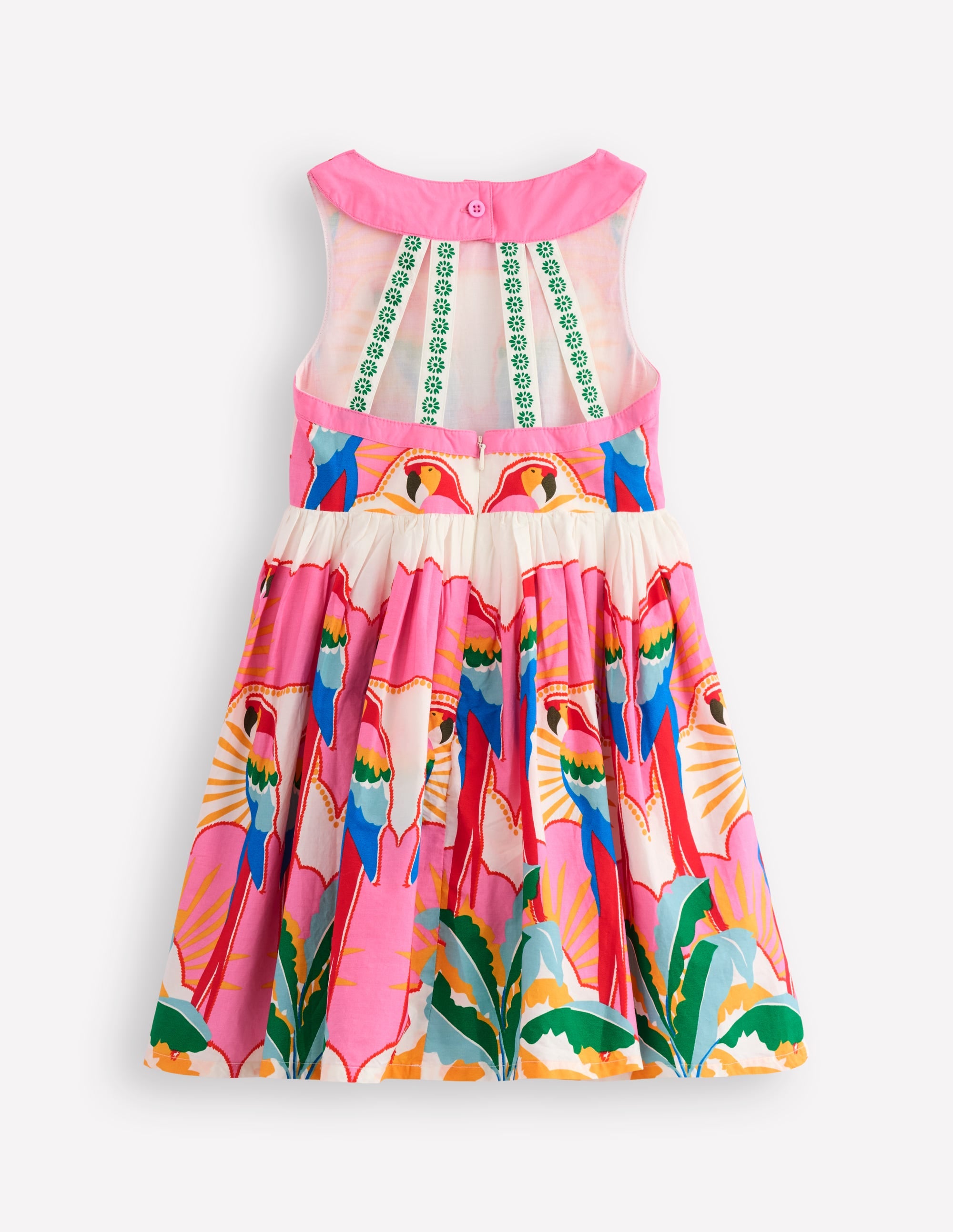 Harlow Back Detail Dress-Multi Parrot - Image 2