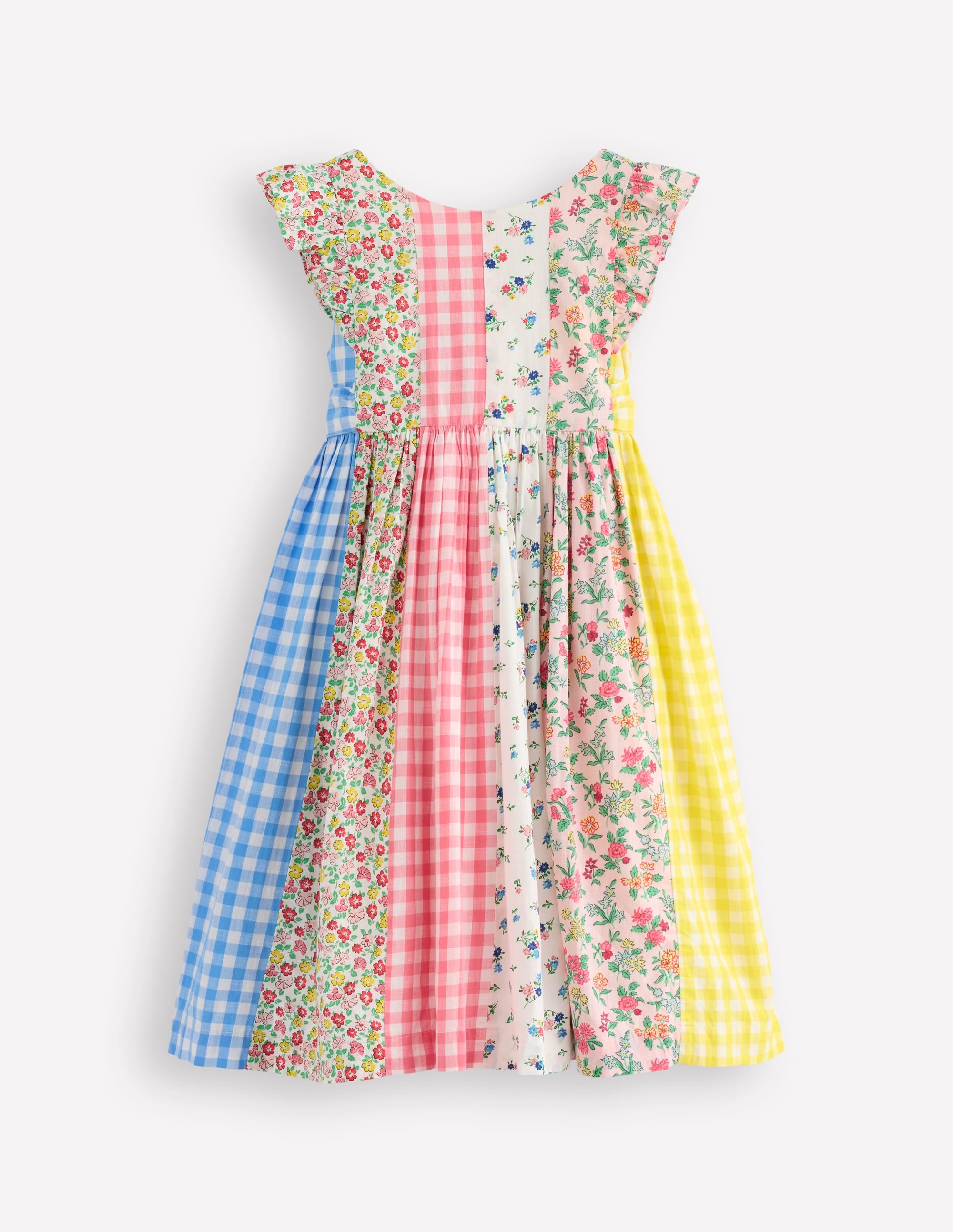 Bow Back Midi Dress-Patchwork Floral - Image 5