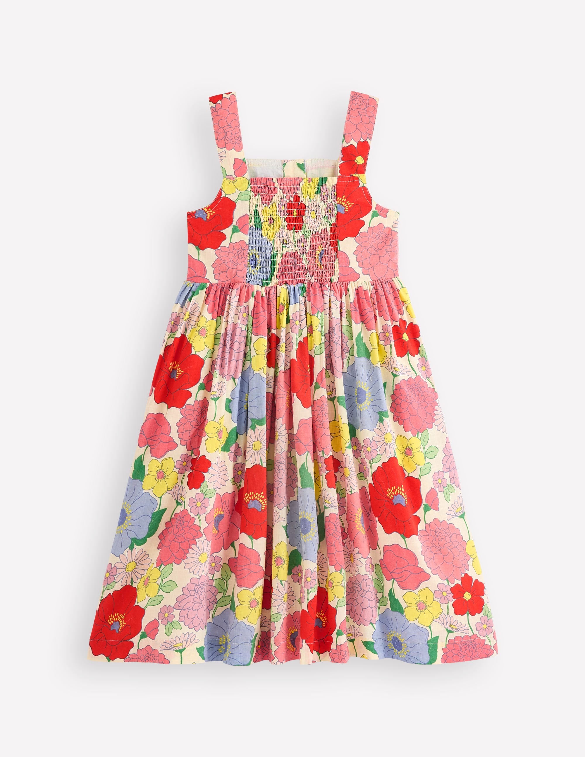 Remy Button Through Dress-Multi Summer Garden - Image 6