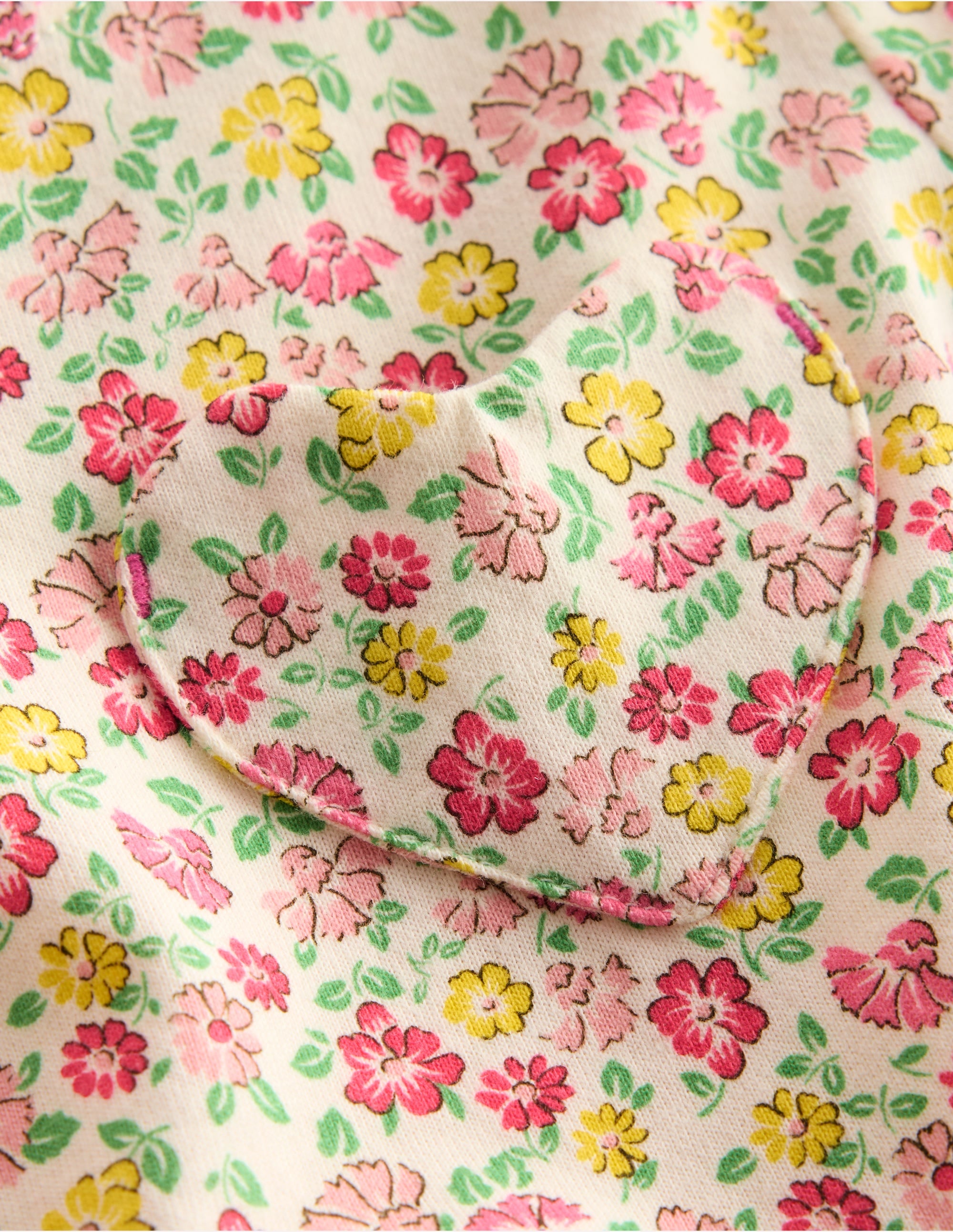 Heart Pocket Fun Jersey Dress-Multi Summer Flowerbed - Image 3