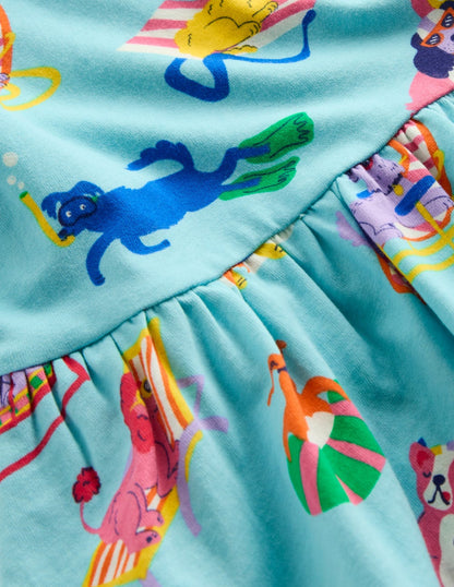 Posie Frill Sleeve Dress-Barbados Beach Poolside Pets-6