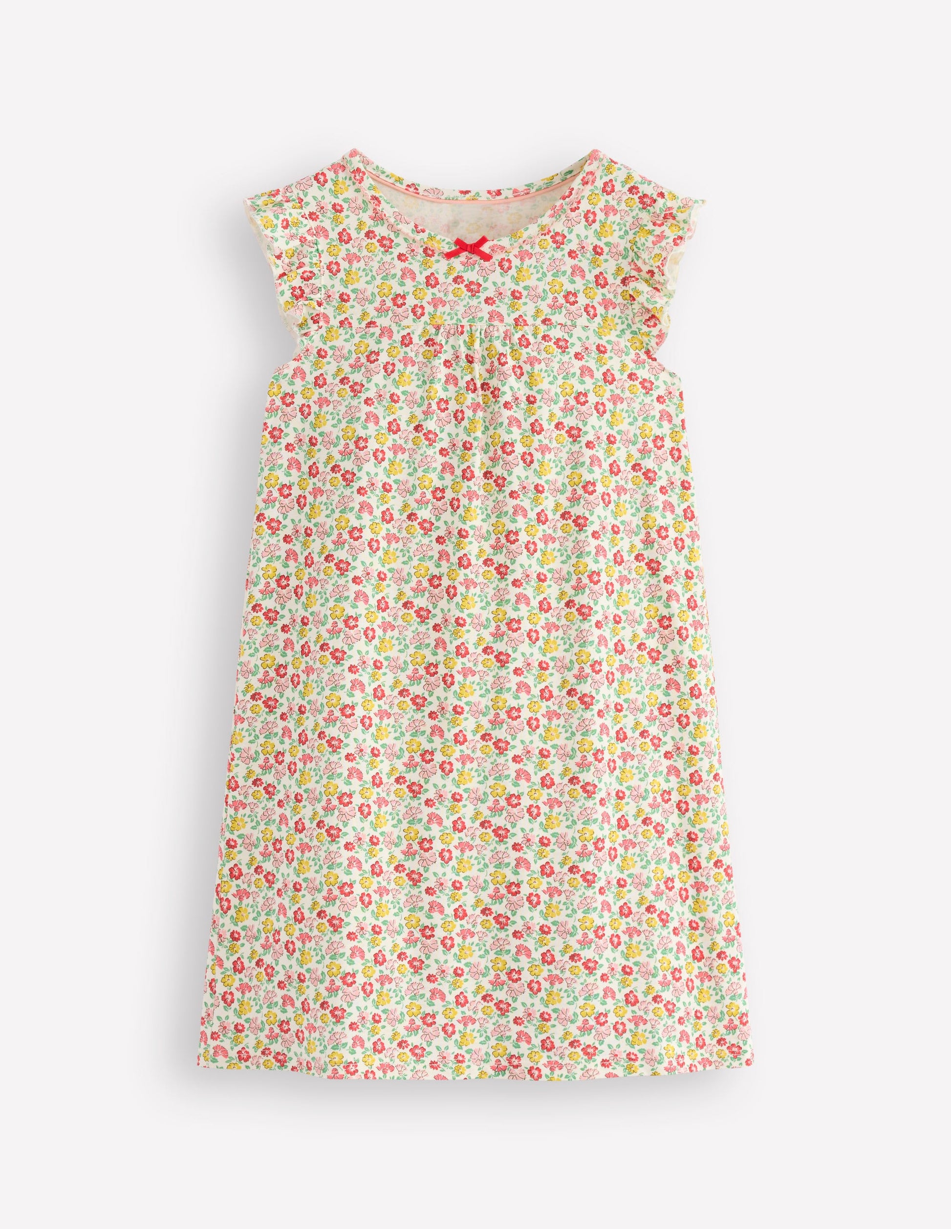 Short Sleeve Nightie-Multi Summer Flowerbed-4