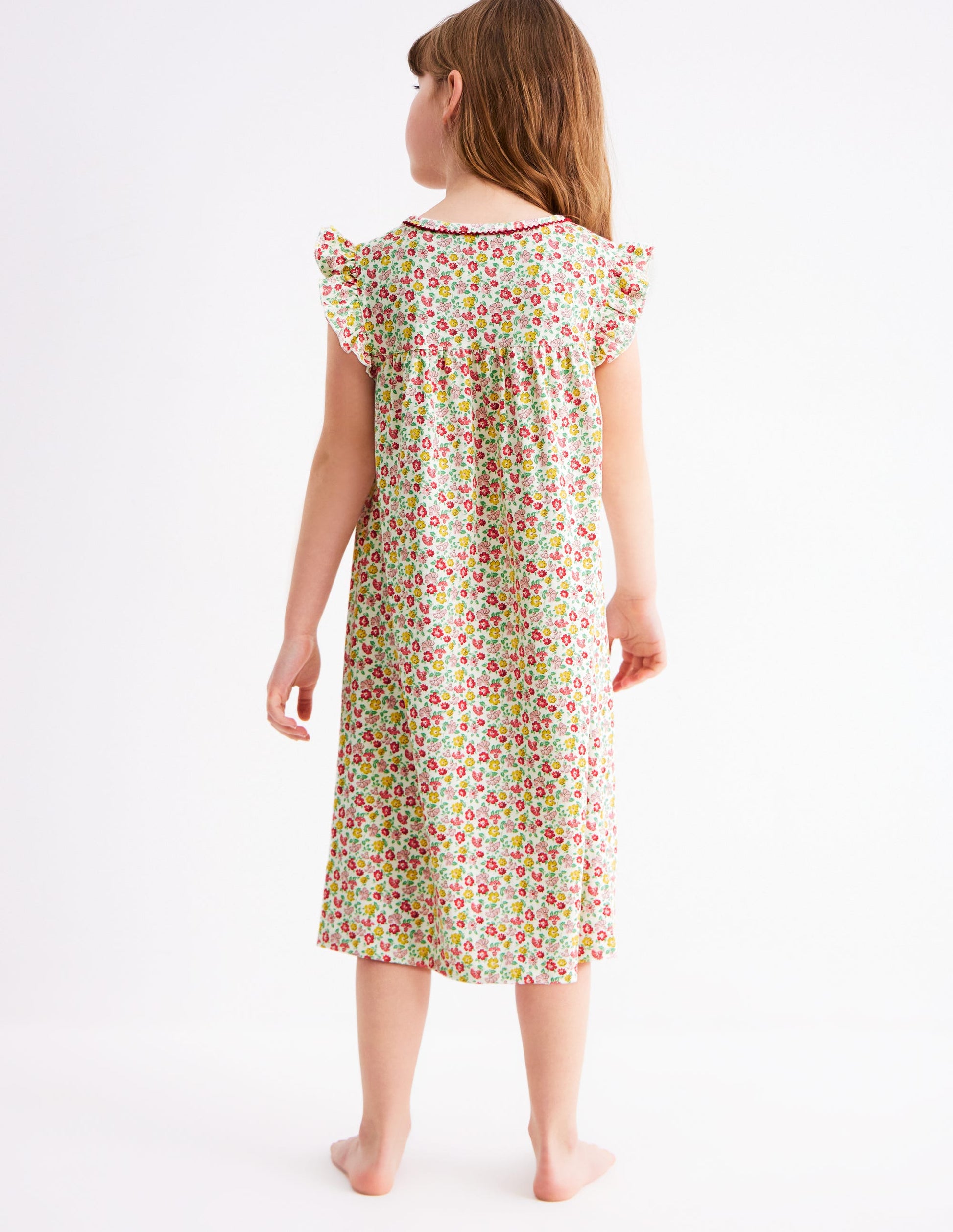 Short Sleeve Nightie-Multi Summer Flowerbed-1