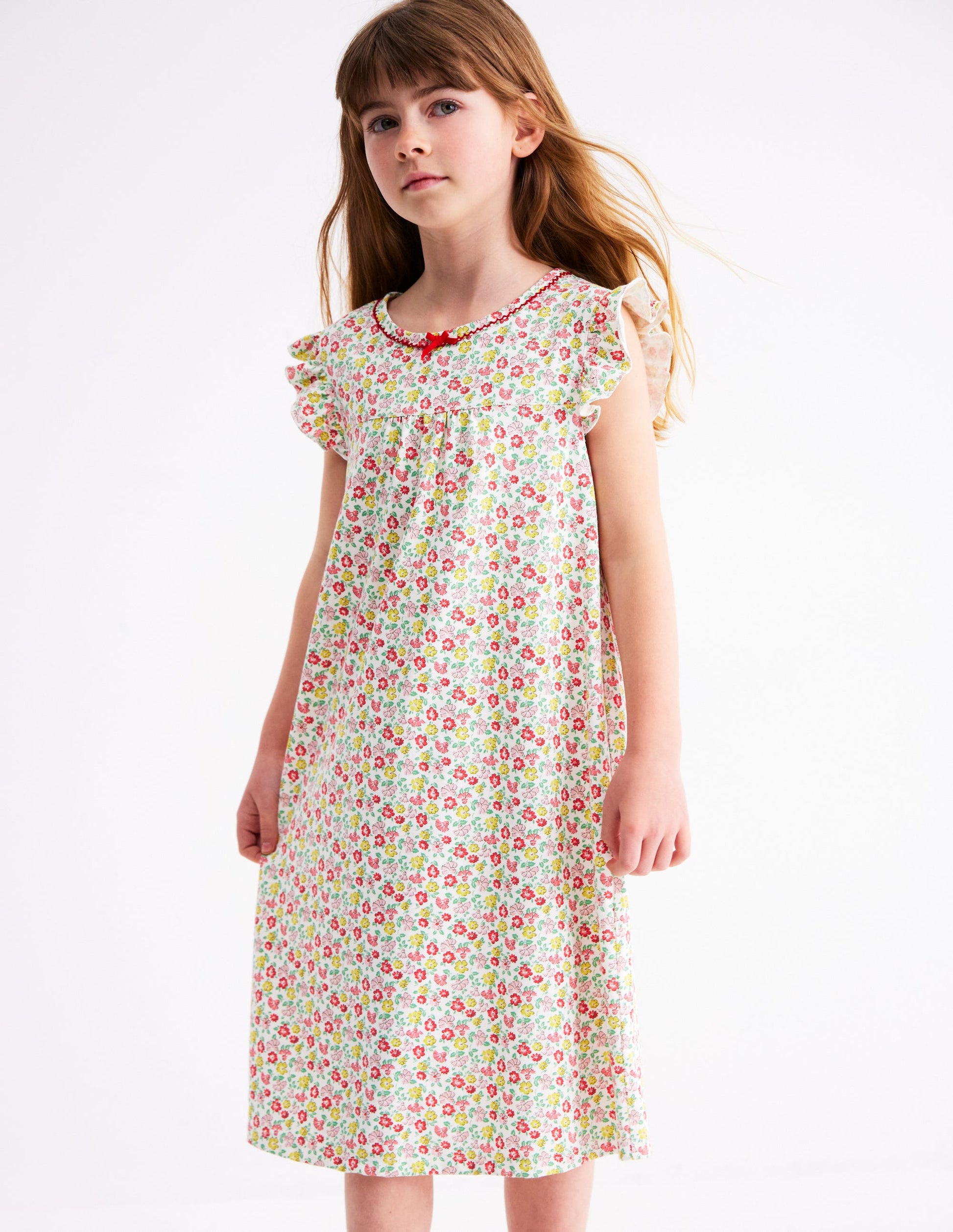 Short Sleeve Nightie-Multi Summer Flowerbed-2