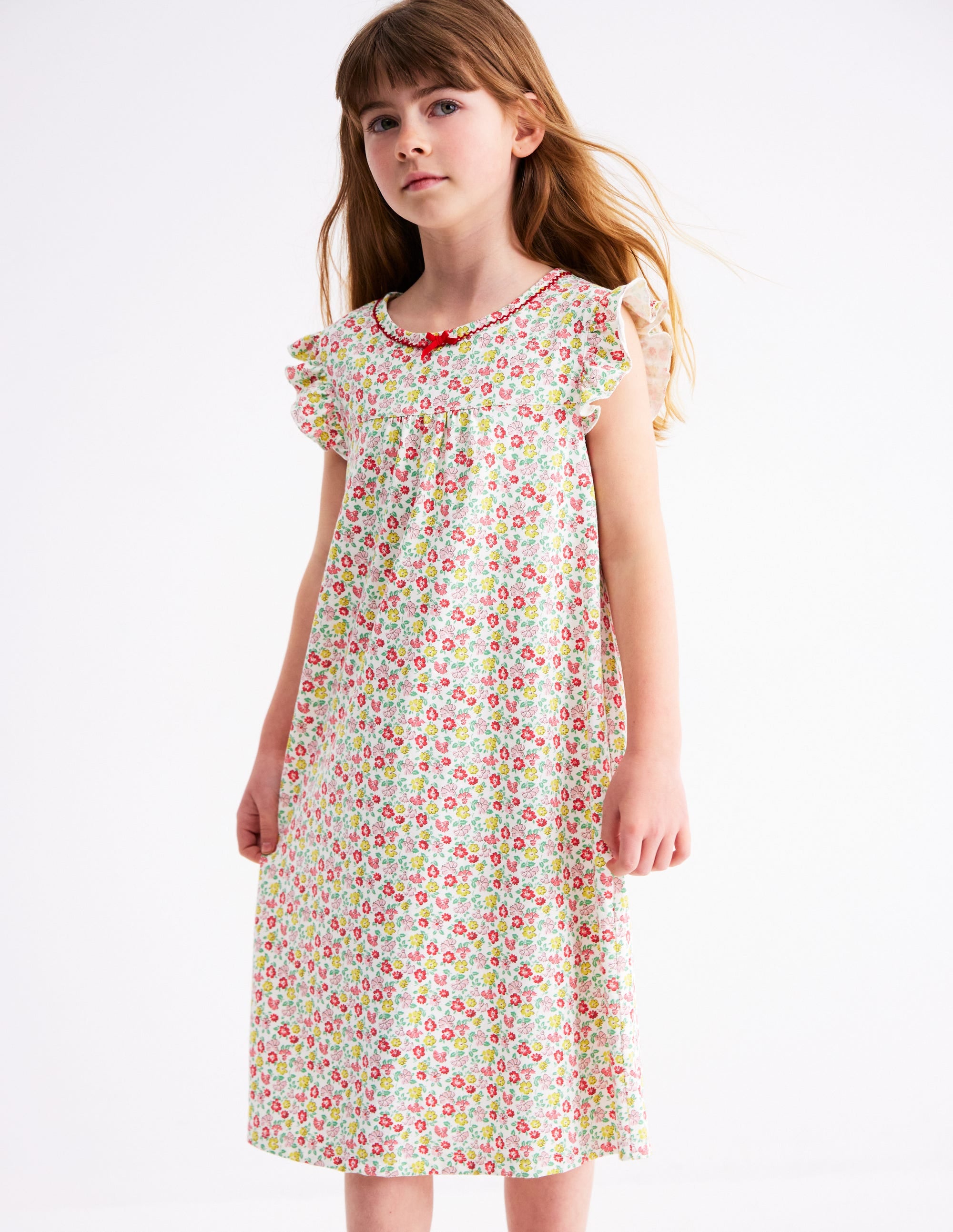 Short Sleeve Nightie-Multi Summer Flowerbed - Image 1