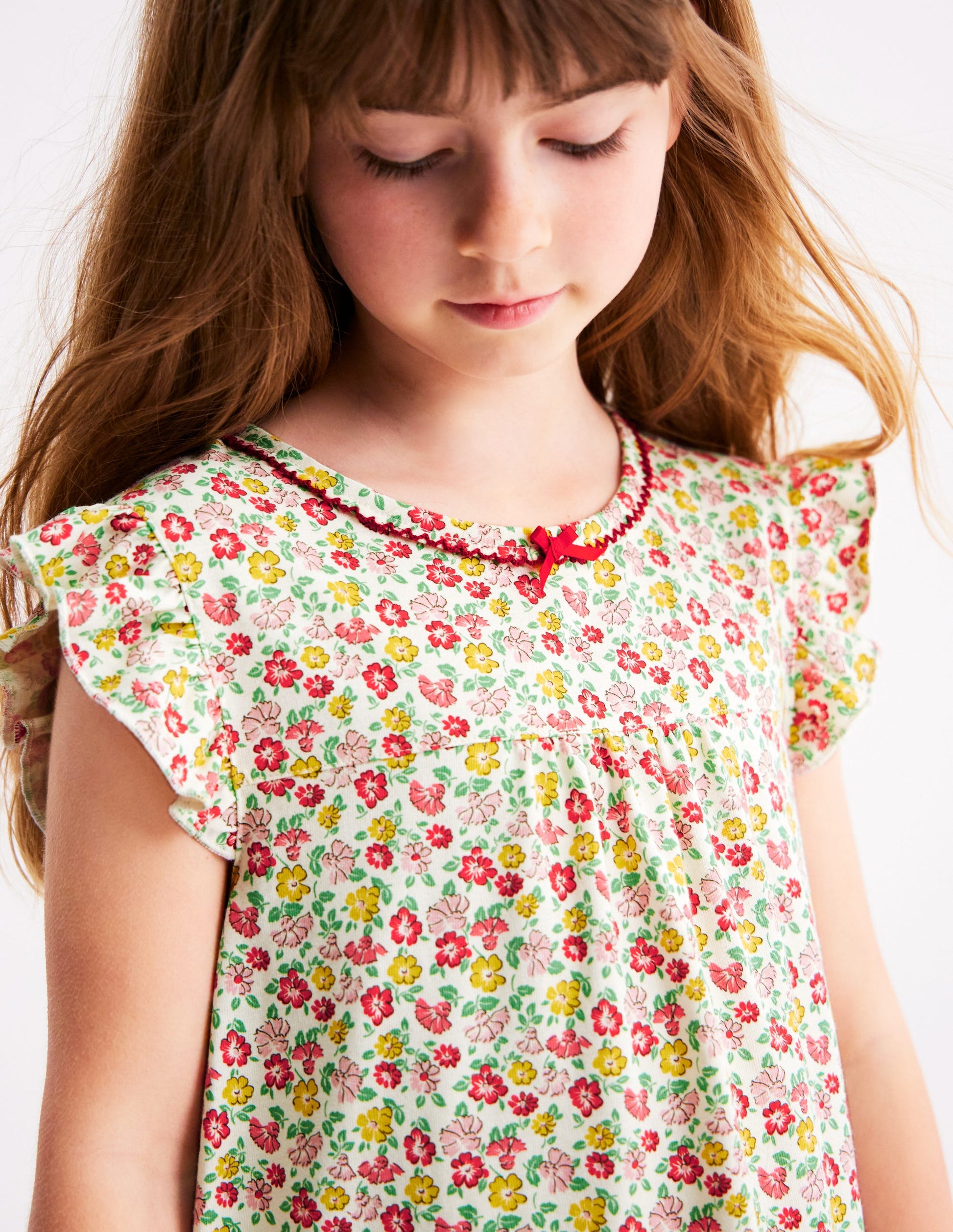Short Sleeve Nightie-Multi Summer Flowerbed-3