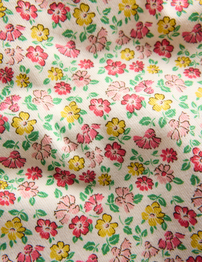 Snug Short John Pyjamas-Multi Summer Flowerbed-6