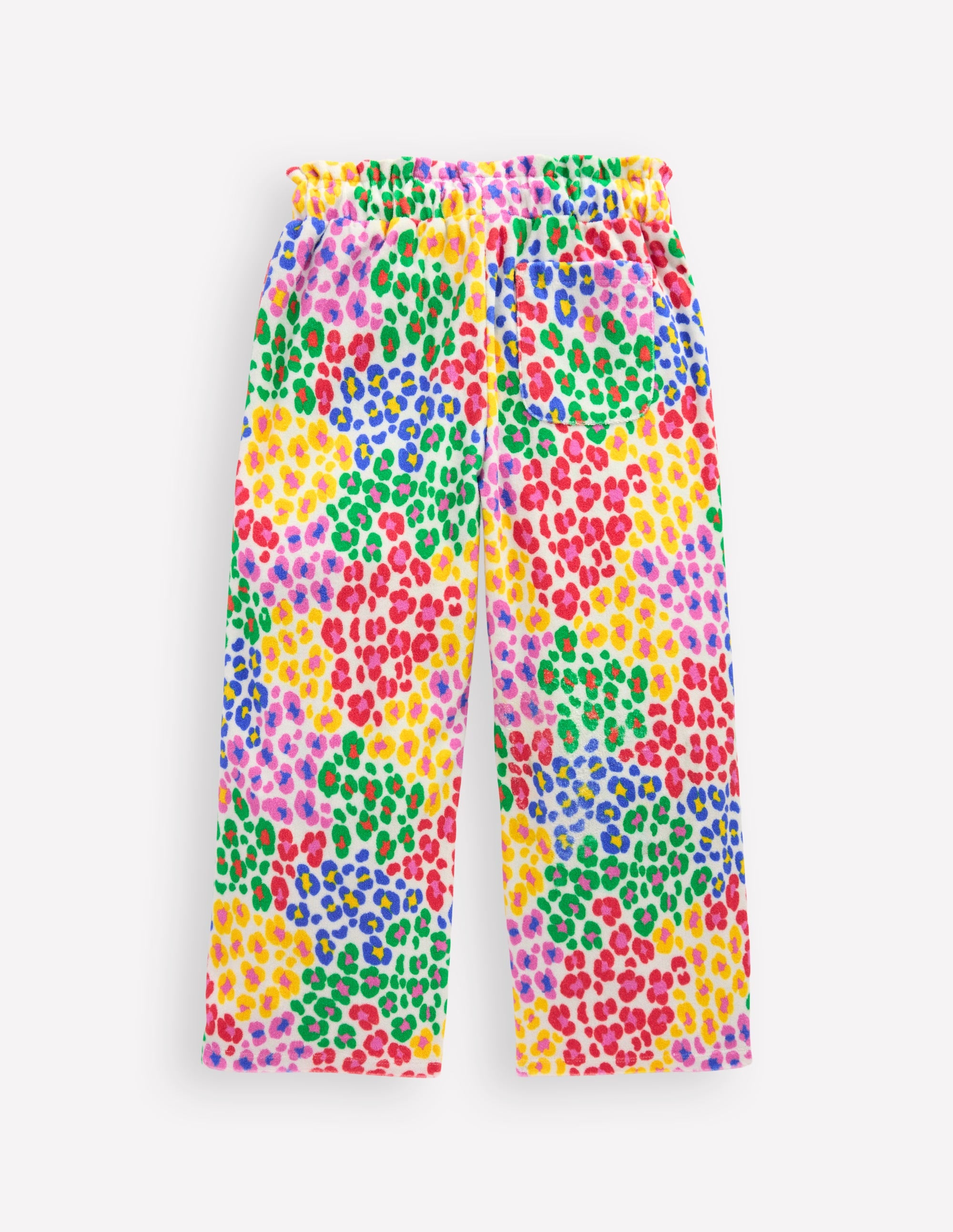 Towelling Trousers-Multi Rainbow Leopard - Image 2